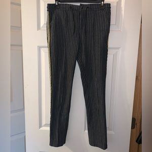 28 River Island Black Striped Pants